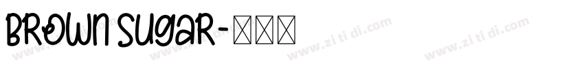 Brown Sugar字体转换